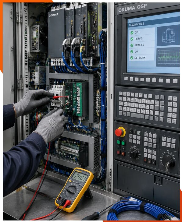 Ремонт систем ЧПУ Okuma OSP в Полевской